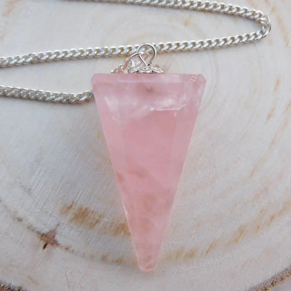 Pendule quartz rose - Amour 4 Pendule quartz rose - Amour – Image 4