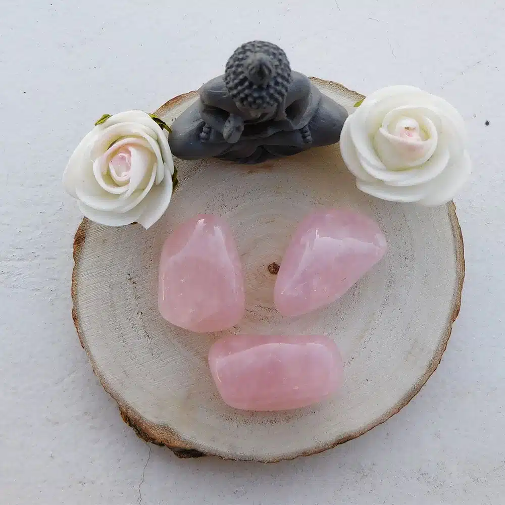 Pierre roulée Quartz Rose - Amour 1 Pierre roulée Quartz Rose - Amour