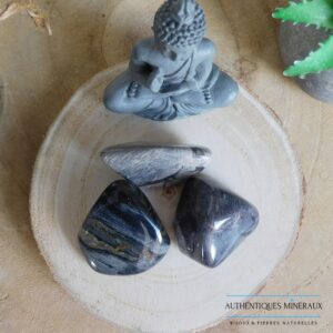 Pierre roulée Jaspe Argent