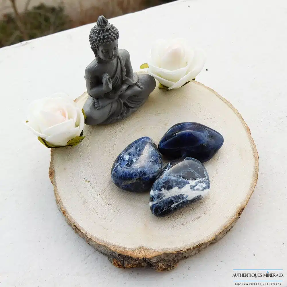 Pierre roulée Sodalite - compréhension 3 Pierre roulée Sodalite - compréhension – Image 3