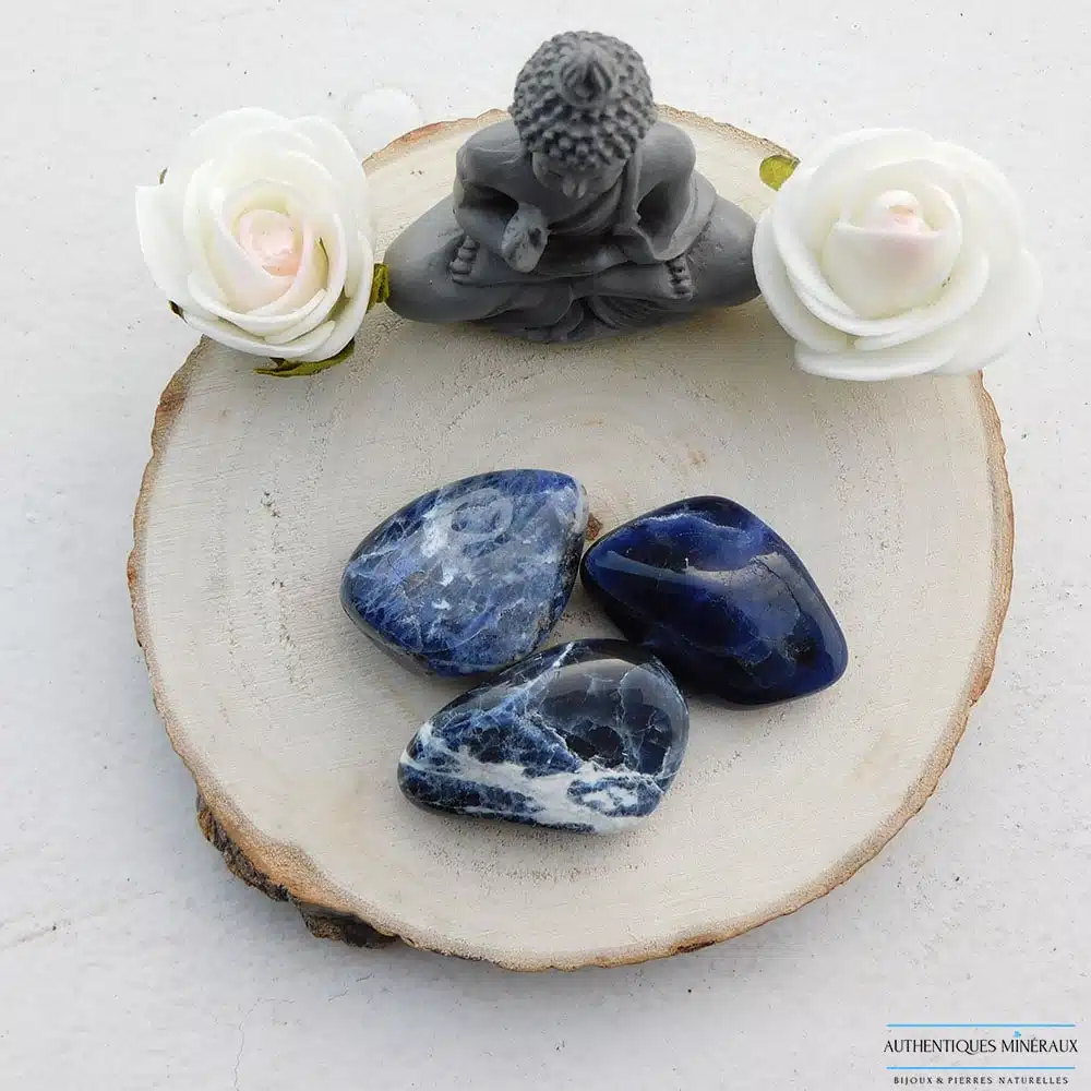 Pierre roulée Sodalite - compréhension 1 Pierre roulée Sodalite - compréhension