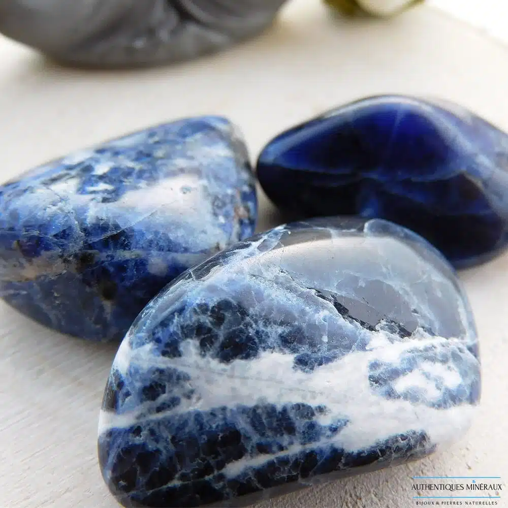 Pierre roulée Sodalite - compréhension 2 Pierre roulée Sodalite - compréhension – Image 2