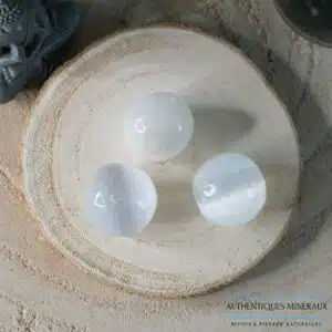 Pierre roulée Sélénite - sommeil réparateur