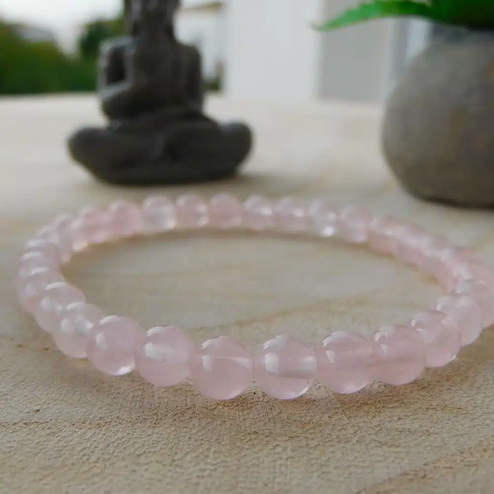 Bracelet Quartz Rose - Amour 1 Bracelet Quartz Rose - Amour