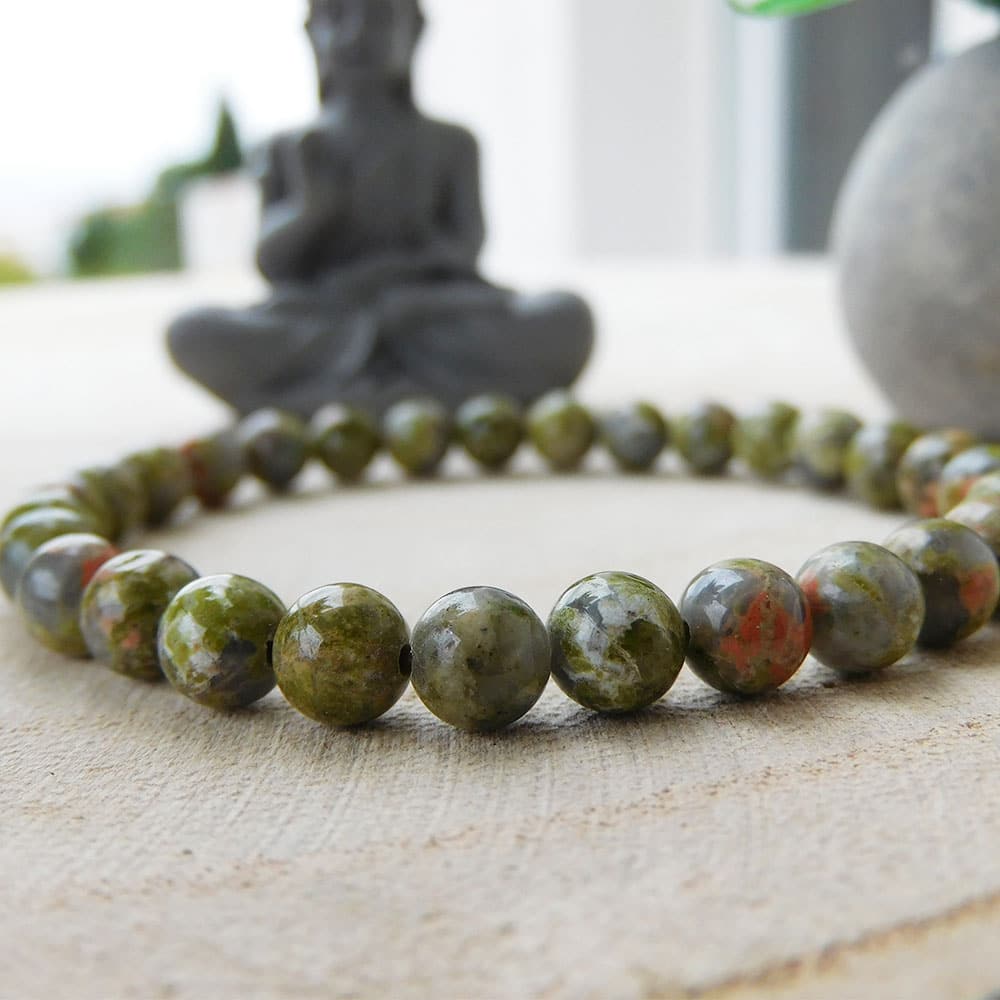 Bracelet Unakite – Guérison Émotionnelle 5 Bracelet Unakite – Guérison Émotionnelle – Image 5