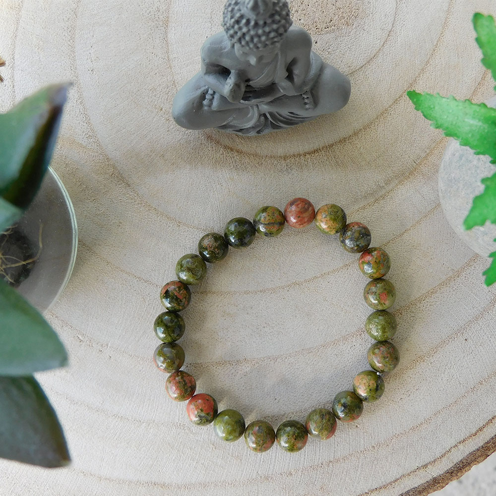Bracelet Unakite – Guérison Émotionnelle 3 Bracelet Unakite – Guérison Émotionnelle – Image 3