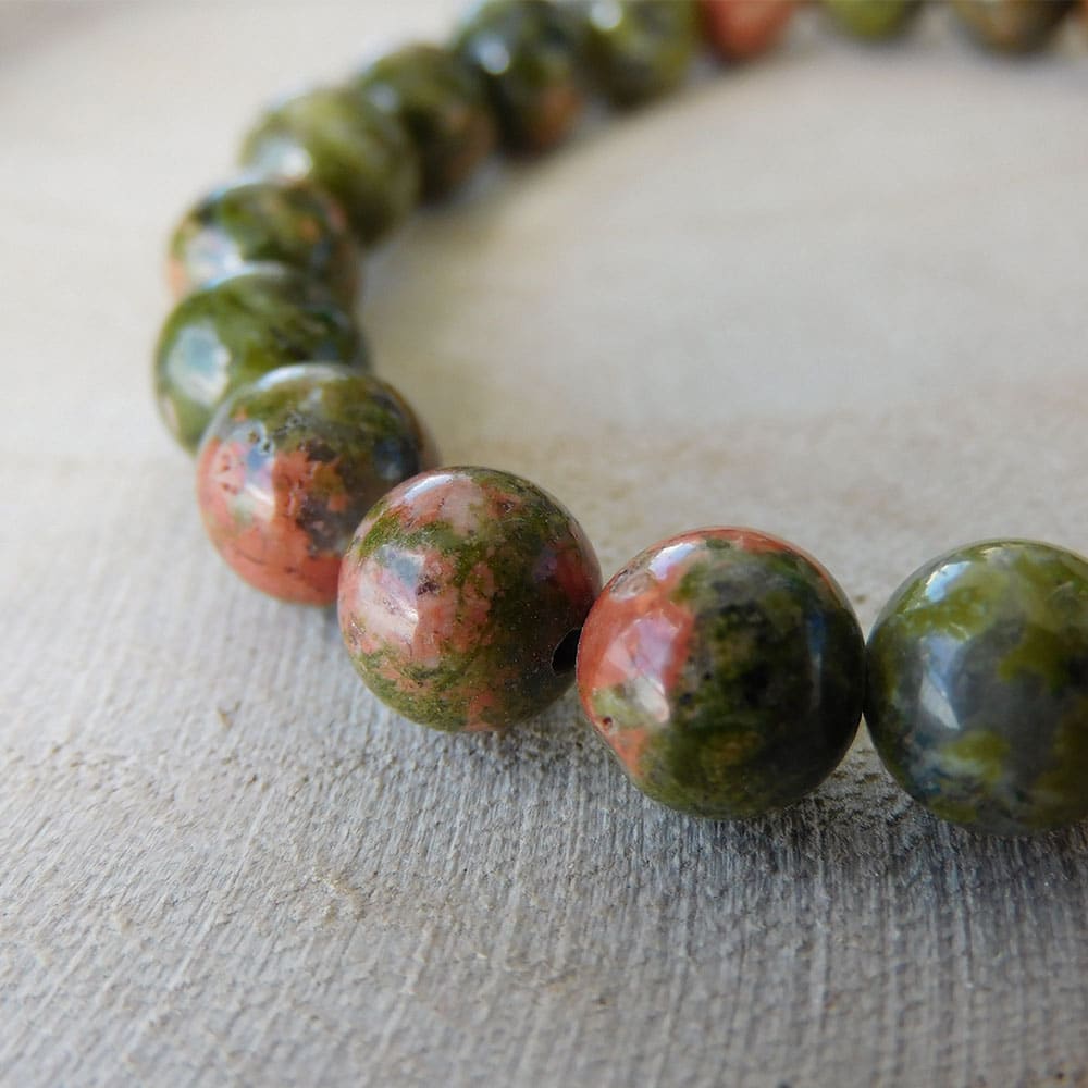 Bracelet Unakite – Guérison Émotionnelle 4 Bracelet Unakite – Guérison Émotionnelle – Image 4