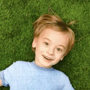 Gazon synthétique PASSY 45, rouleau 2 m de large, hauteur 45 mm pour jardin et piscine