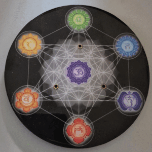 Porte-Encens “Cube de Métatron & 7 Chakras”