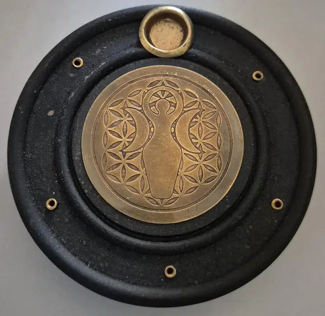 Support Déesse de la Lune (laiton) 1 Support Déesse de la Lune (laiton)