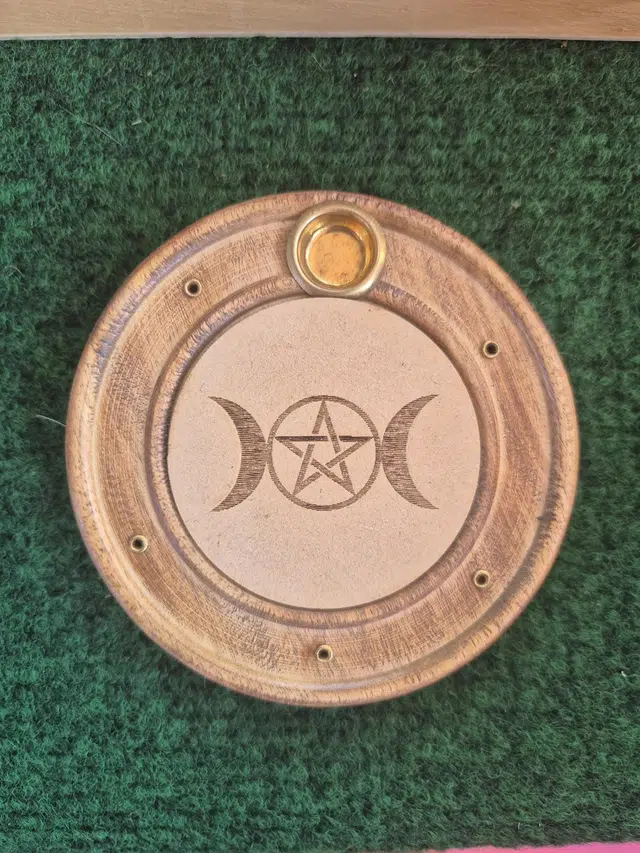 Support encens Triple Lune et Pentacle 1 Support encens Triple Lune et Pentacle