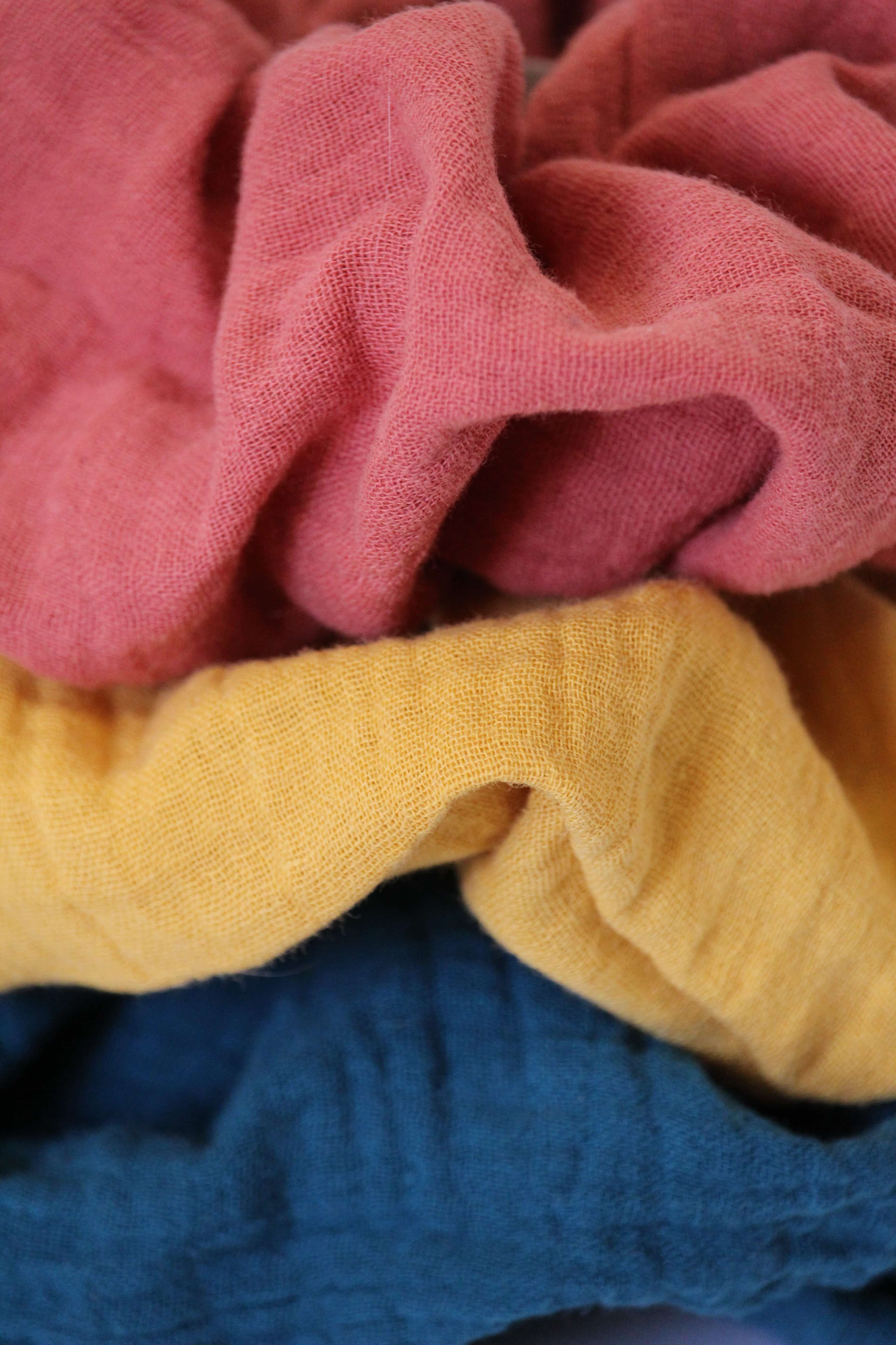 Chouchou cheveux en double gaze de coton 8 Chouchou cheveux en double gaze de coton – Image 8