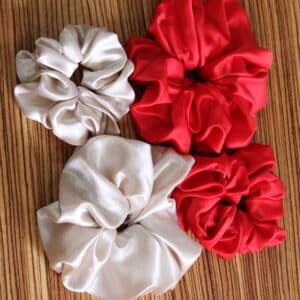 Chouchou cheveux en satin duchesse