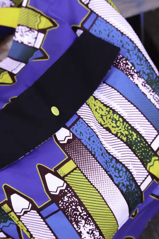 Sac cabas en wax motif crayon graphique 2 Sac cabas en wax motif crayon graphique – Image 2