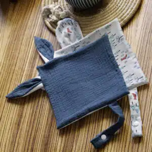 Doudou plat bébé en coton