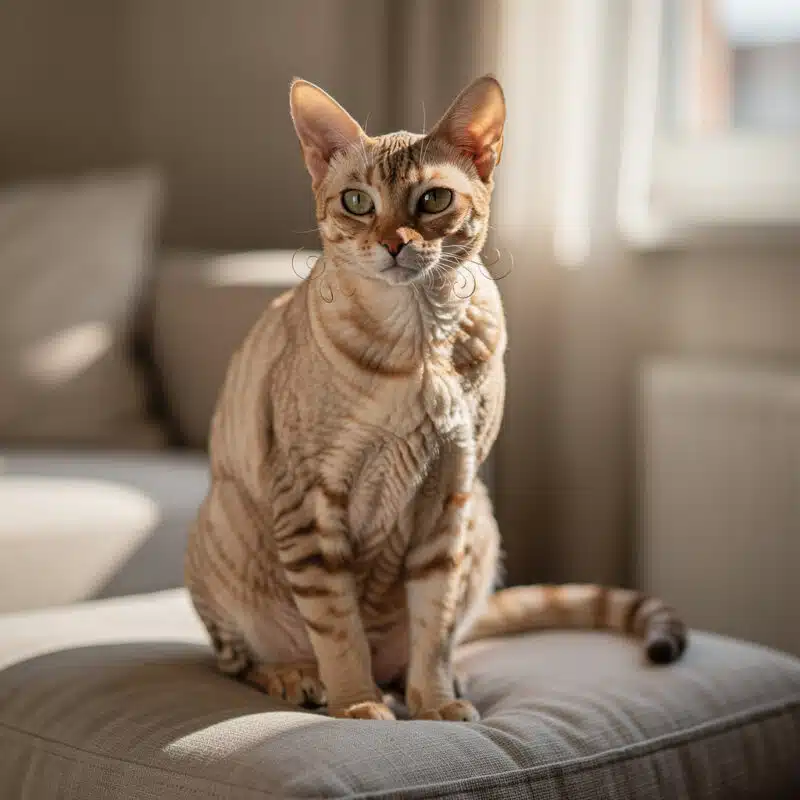 Le German Rex : un chat en velours au cœur tendre