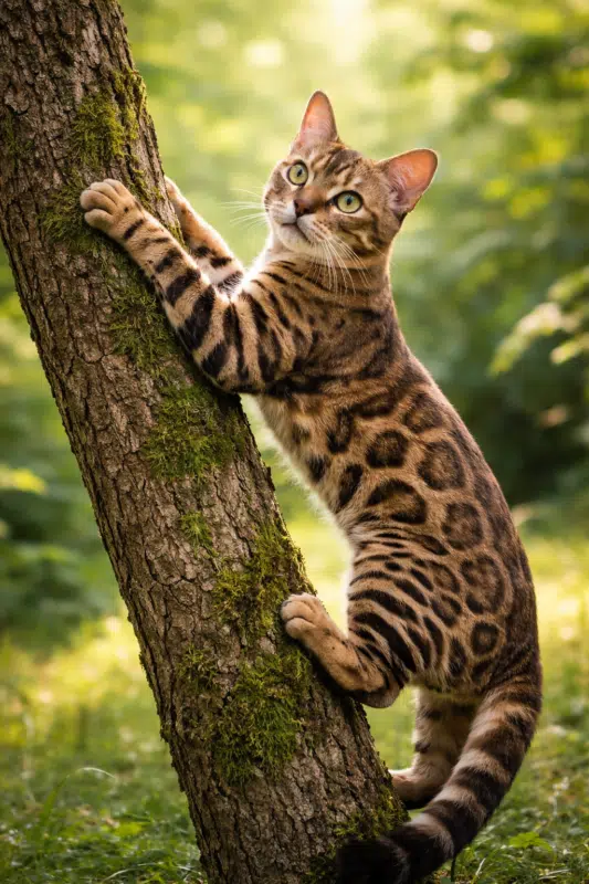 Le Bengal : un félin spectaculaire au tempérament ultra-actif