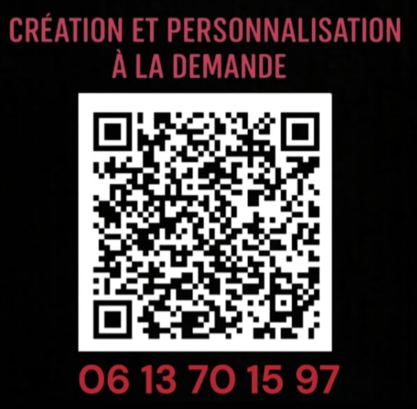Code QR à créer et à personnaliser sur demande en appelant le 06 13 70 15 97.