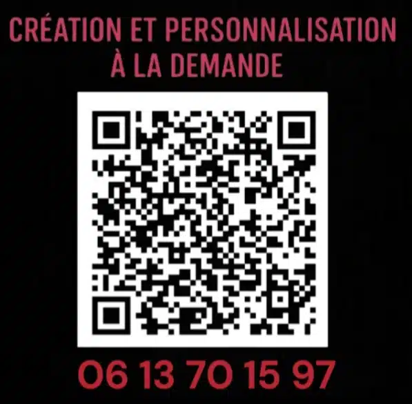Code QR à créer et à personnaliser sur demande en appelant le 06 13 70 15 97.